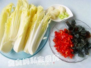上汤娃娃菜的做法步骤：3