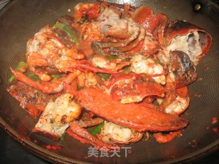 姜葱龙虾的做法步骤：2