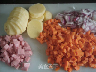 奶油咖喱杂烩饭的做法步骤：7