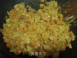 奶油咖喱杂烩饭的做法步骤：7