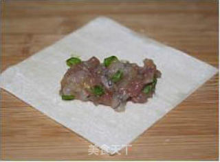 鲜虾肉春卷的做法步骤：5