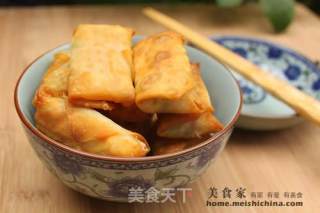 鲜虾肉春卷的做法步骤：5