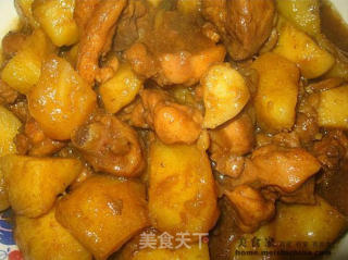 土豆鸡腿的做法步骤：2