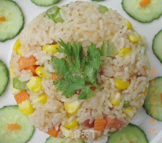 唤醒小孩胃口的饭---时蔬炒饭的做法步骤：4