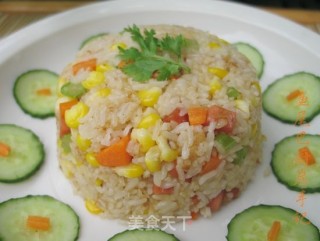 唤醒小孩胃口的饭---时蔬炒饭的做法步骤：4