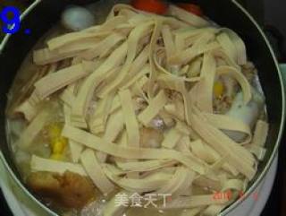 千张骨头汤的做法步骤：2