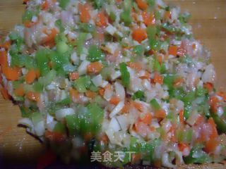 鸡肉藕饼的做法步骤：2
