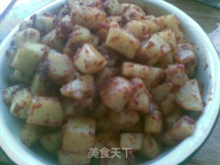 孜然土豆块的做法步骤：2