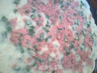 葱花肉松饼的做法步骤：2