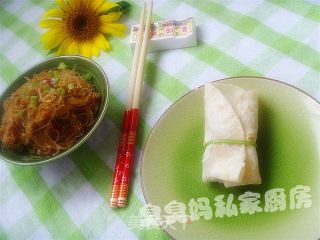 荷叶饼的做法步骤：2