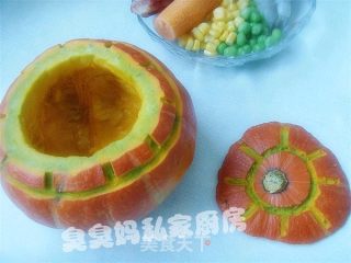 南瓜盅饭的做法步骤：4