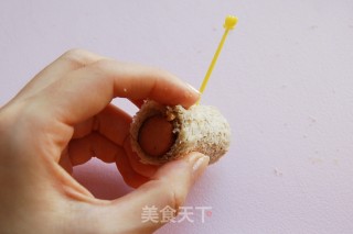 吐司香肠卷的做法步骤：2