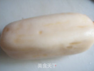话梅桂圆冰糖糯米藕的做法步骤：2