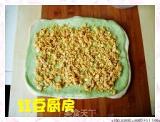 抹茶双色杏仁面包的做法步骤：3