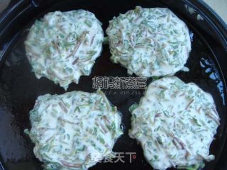 马齿苋饼的做法步骤：4