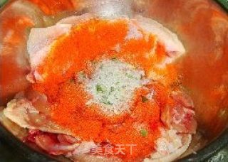 酒香蔬菜烤翅的做法步骤：2