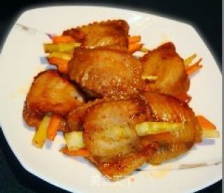 酒香蔬菜烤翅的做法步骤：2