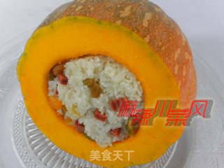 南瓜瓤八宝饭的做法步骤：2
