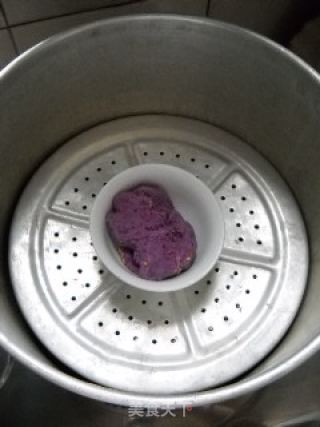 芝麻紫薯凉糕的做法步骤：2