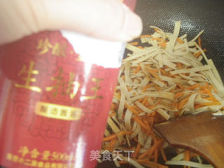 虾仁炒三素的做法步骤：4