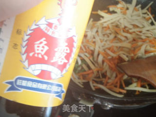 虾仁炒三素的做法步骤：4