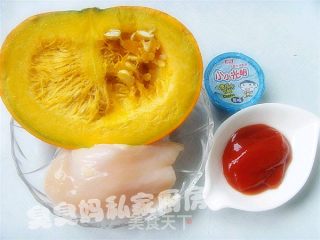 宝宝餐----南瓜拌鸡丝的做法步骤：2