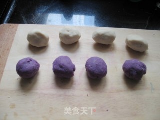 抹茶双色冰皮月饼的做法步骤：2