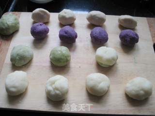 抹茶双色冰皮月饼的做法步骤：2