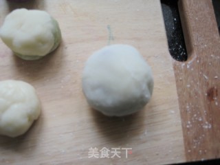 抹茶双色冰皮月饼的做法步骤：2