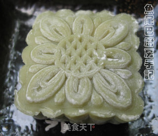 抹茶双色冰皮月饼的做法步骤：2