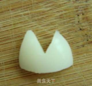 玉兔五彩丝的做法步骤：2
