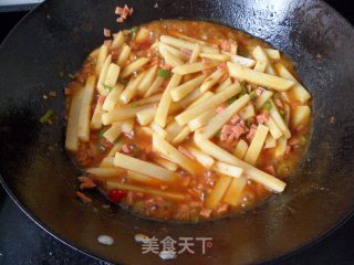 铁板土豆条的做法步骤：3