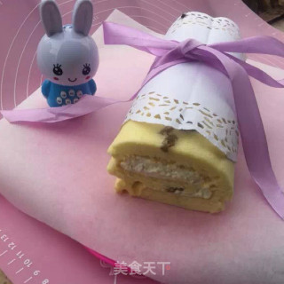 葡萄干蛋糕卷的做法