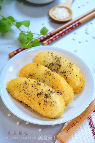 香煎糍粑的做法