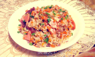 五彩缤纷炒饭的做法