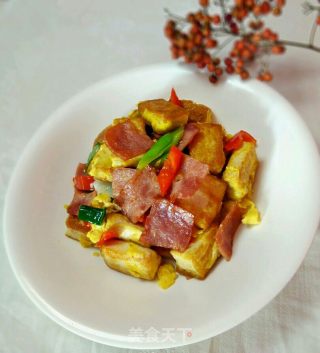 培根锅塌豆腐的做法