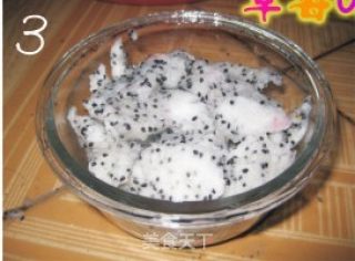 火龙果牛奶西米露的做法步骤：2