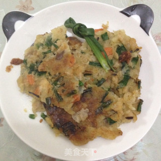 萝卜香菇煎饼（五花饼）的做法