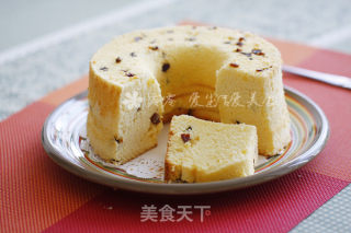 葡萄干酸奶戚风的做法