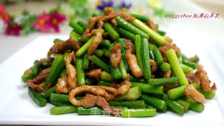 肉丝炒蒜苗的做法