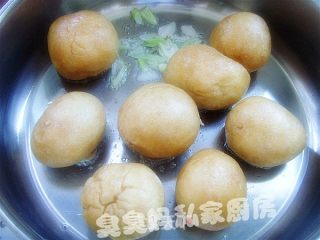 油面筋塞肉的做法步骤：2