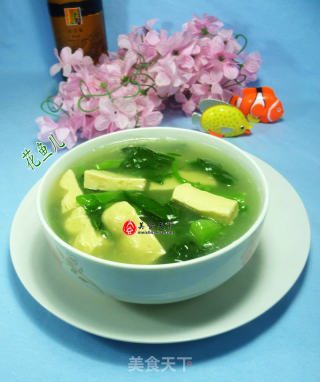 天菜芯素鸡羹的做法