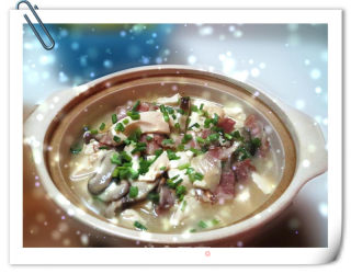 培根香菇炖豆腐的做法