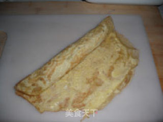 中秋佳节营养美食——三丝蛋卷的做法步骤：5