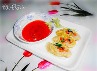 中秋佳节营养美食——三丝蛋卷的做法步骤：5