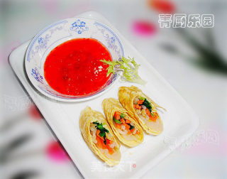中秋佳节营养美食——三丝蛋卷的做法步骤：5