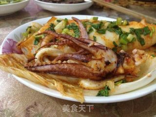 香烤鱿鱼卷金针菇的做法