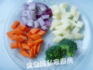 咖喱猪扒饭的做法步骤：3