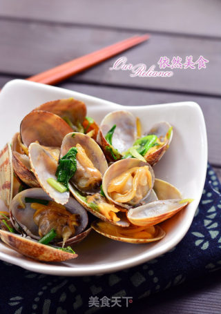原汁原味--煸炒花蛤的做法