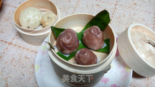 花式馒头——草莓玫瑰馒头的做法